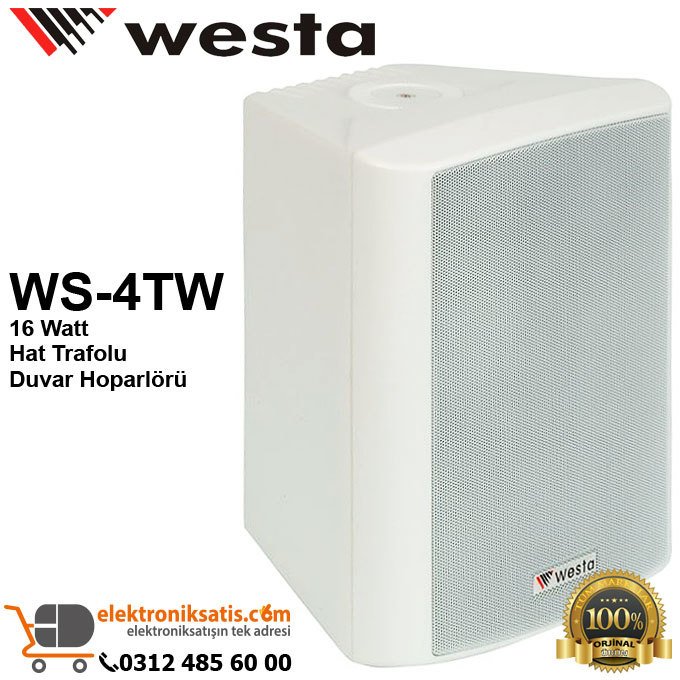 Westa WS-4TW 16 Watt Hat Trafolu Duvar Hoparlörü