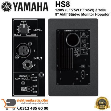 Yamaha HS8 Aktif Stüdyo Referans Monitör Siyah