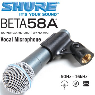 Shure Beta 58A Dinamik Vokal Mikrofon