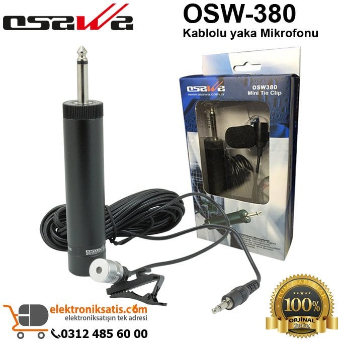 Osawa OSW-380 Kablolu Yaka Mikrofonu