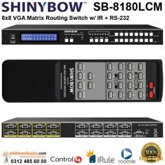 Shinybow SB-8180LCM 8x8 VGA Matrix Routing Switch w/ IR + RS-232