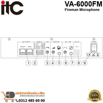 ITC VA-6000FM Fireman Microphone