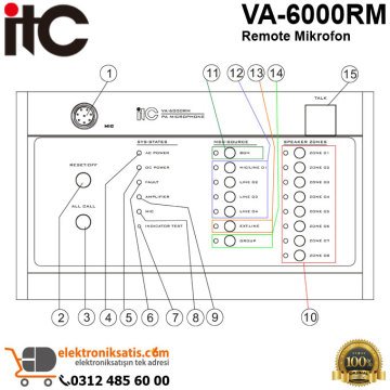ITC VA-6000RM Remote Mikrofon