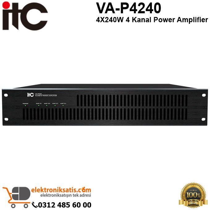 ITC VA-P4240 4X240W 4 Kanal Power Amplifier
