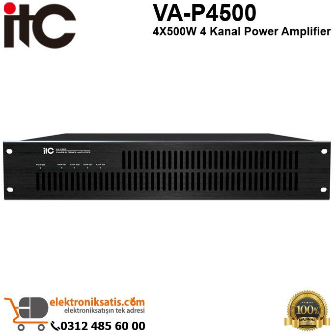 ITC VA-P4500 4X500W 4 Kanal Power Amplifier