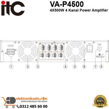 ITC VA-P4500 4X500W 4 Kanal Power Amplifier