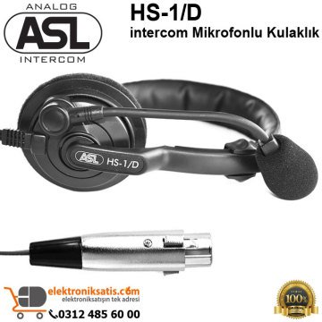 ASL HS-1/D intercom Mikrofonlu Kulaklık