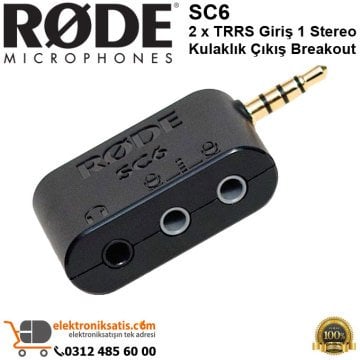 RODE SC6 2 x TRRS Giriş 1 Stereo Kulaklık Çıkış Breakout