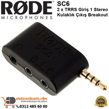 RODE SC6 2 x TRRS Giriş 1 Stereo Kulaklık Çıkış Breakout