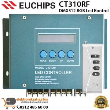 Euchips CT310RF DMX512 RGB Led Kontrol