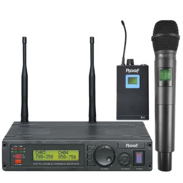 Roof R-1200 Telsiz Mikrofon 1 El+1 Yaka