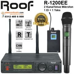Roof R-1200 Telsiz Mikrofon 1 El+1 Yaka