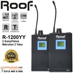 Roof R-1200 Telsiz Mikrofon 2 Yaka