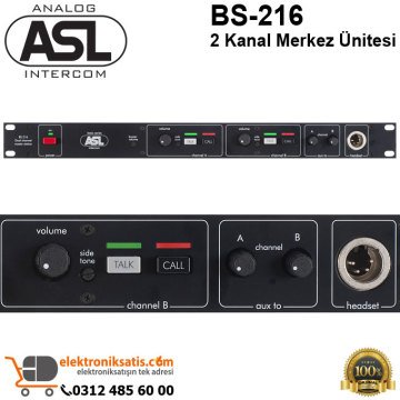 ASL BS-216 2 Kanal intercom Merkez Ünitesi