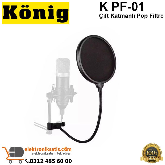König K PF-01 Çift Katmanlı Pop Filtre