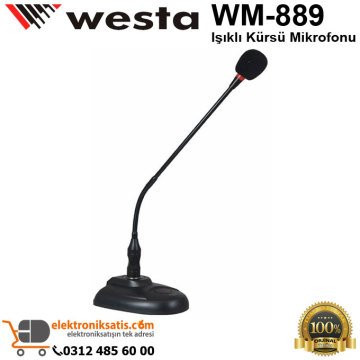 Westa WM-889 Işıklı Kürsü Mikrofonu