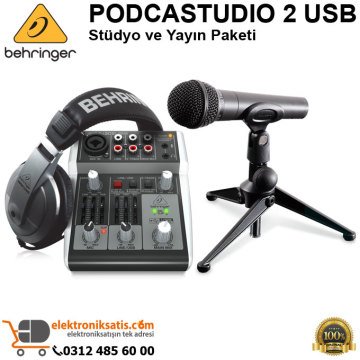 Behringer PODCASTUDIO 2 USB Stüdyo ve Yayın Paketi