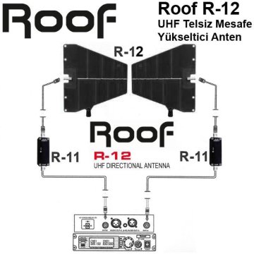 Roof R-12 UHF Telsiz Mesafe Yükseltici Anten