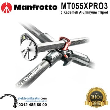 Manfrotto MT055XPRO3 3 Kademeli Aluminyum Tripod
