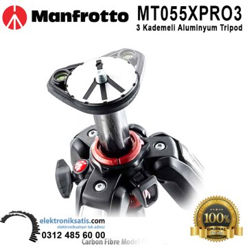 Manfrotto MT055XPRO3 3 Kademeli Aluminyum Tripod