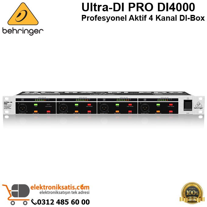 Behringer Ultra-DI PRO DI4000 Aktif DI-Box