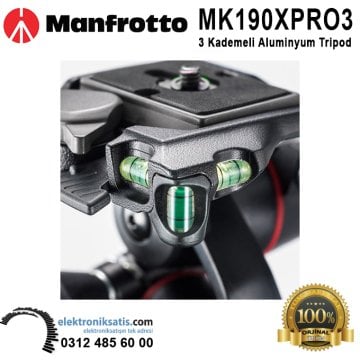 Manfrotto MK190XPRO3-3W Alüminyum Tripod