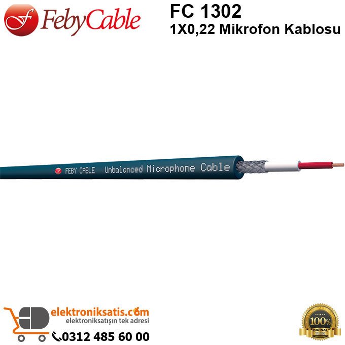 Feby Cable FC 1302 1X022 Mikrofon Kablosu