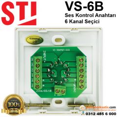 Sti VS-6B Ses Kontrol Anahtarı 6 Kanal Seçici