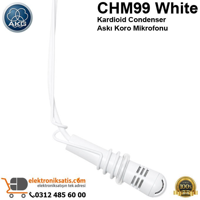 AKG CHM99 White Condenser Askı Mikrofon