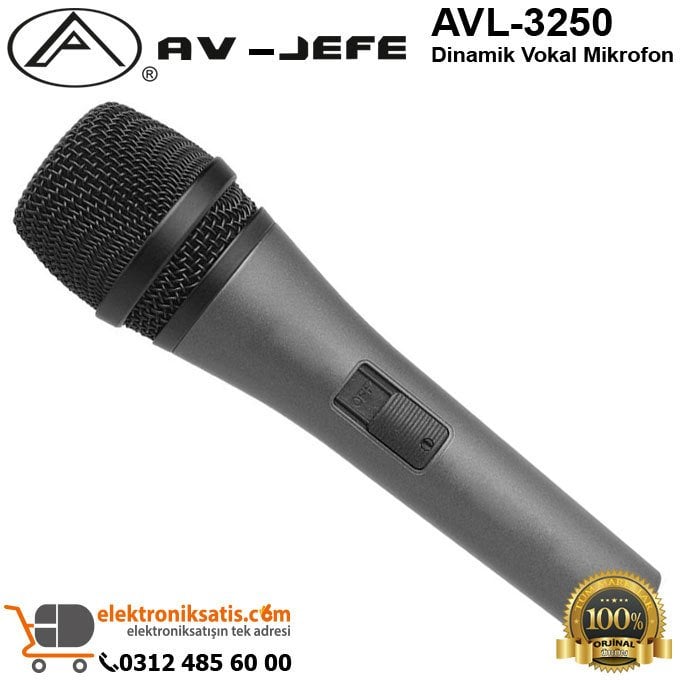 AV-JEFE AVL-3250 Dinamik Vokal Mikrofon