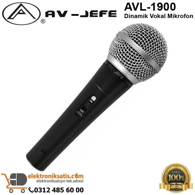 AV-JEFE AVL-1900 Dinamik Vokal Mikrofon