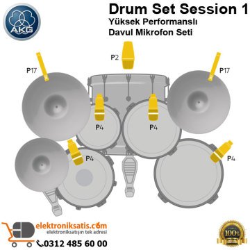 AKG Drum Set Session 1 Davul Mikrofon Seti 1