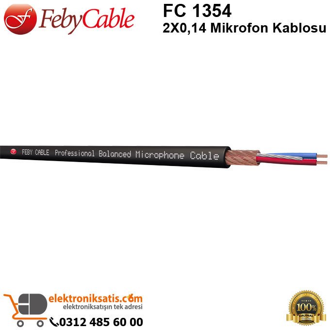 Feby Cable FC 1354 2X014 Mikrofon Kablosu