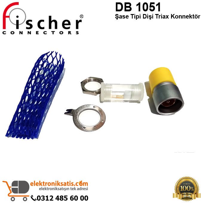 Fischer DB 1051 Şase Tipi Dişi Triax Konnektör