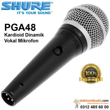 Shure PGA48 Kardioid Dinamik Vokal Mikrofon