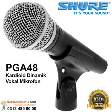 Shure PGA48 Kardioid Dinamik Vokal Mikrofon