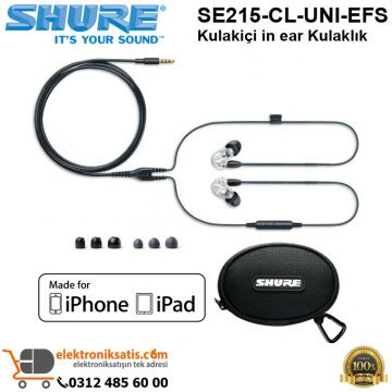 Shure SE215-CL-UNI-EFS Kulakiçi in ear Kulaklık