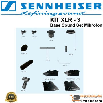 Sennheiser Base Sound KIT XLR 3 Gooseneck Mikrofon Seti