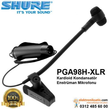 Shure PGA98H-XLR Kardioid Kondansatör Enstrüman Mikrofonu