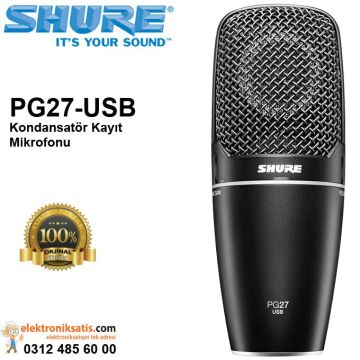 Shure PG27-USB Kondansatör Kayıt Mikrofonu