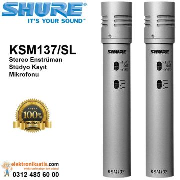 Shure KSM137/SL Stereo Enstrüman Stüdyo Kayıt Mikrofonu