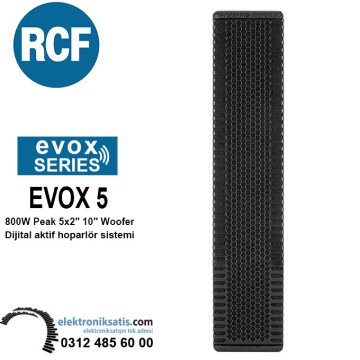 RCF EVOX 5 800W Peak 5x2'' 10'' Woofer Dijital aktif hoparlör sistemi