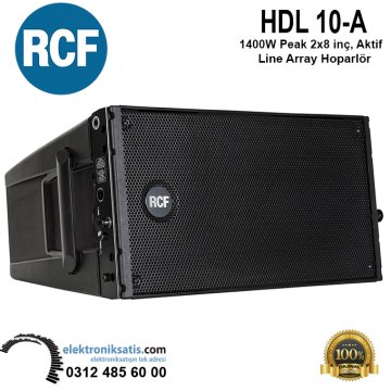 RCF HDL 10-A 1400W Peak 2x8 inç, Aktif Line Array Hoparlör