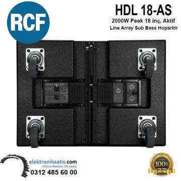 RCF HDL 18-AS 2000W Peak 18 inç, Aktif Line Array Sub Bass Hoparlör