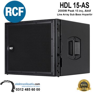 RCF HDL 15-AS 2000 W 15 inç, Aktif Subbass Line Array Hoparlör