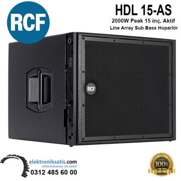 RCF HDL 15-AS 2000 W 15 inç, Aktif Subbass Line Array Hoparlör