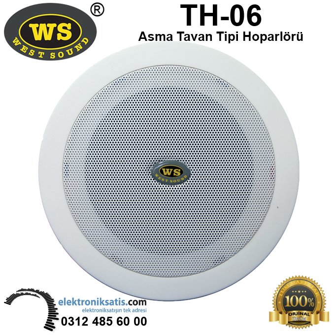 West Sound TH-06 Trafolu Asma Tavan Hoparlörü
