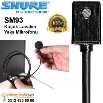 Shure SM93 Küçük Lavalier Yaka Mikrofonu
