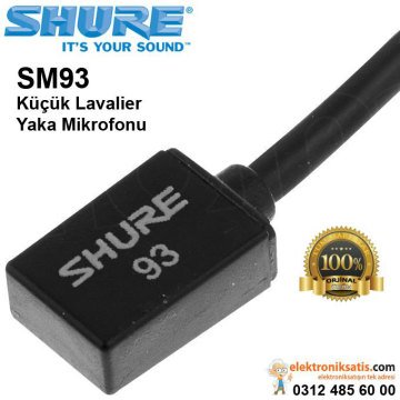 Shure SM93 Küçük Lavalier Yaka Mikrofonu
