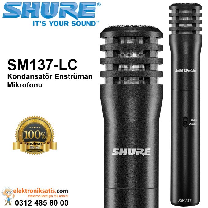 Shure SM137-LC Kondansatör Enstrüman Mikrofonu